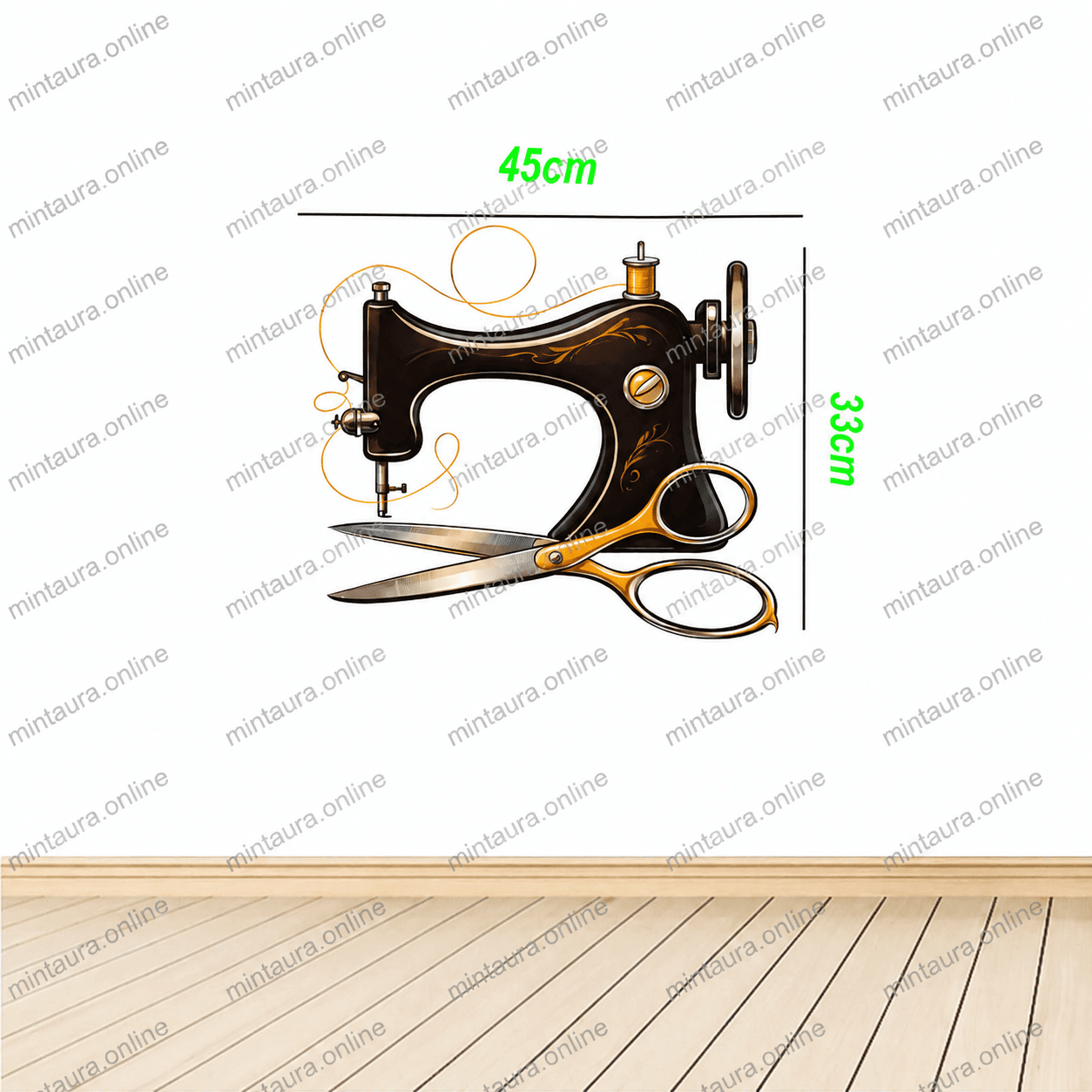 Sewing Machine Wall Sticker