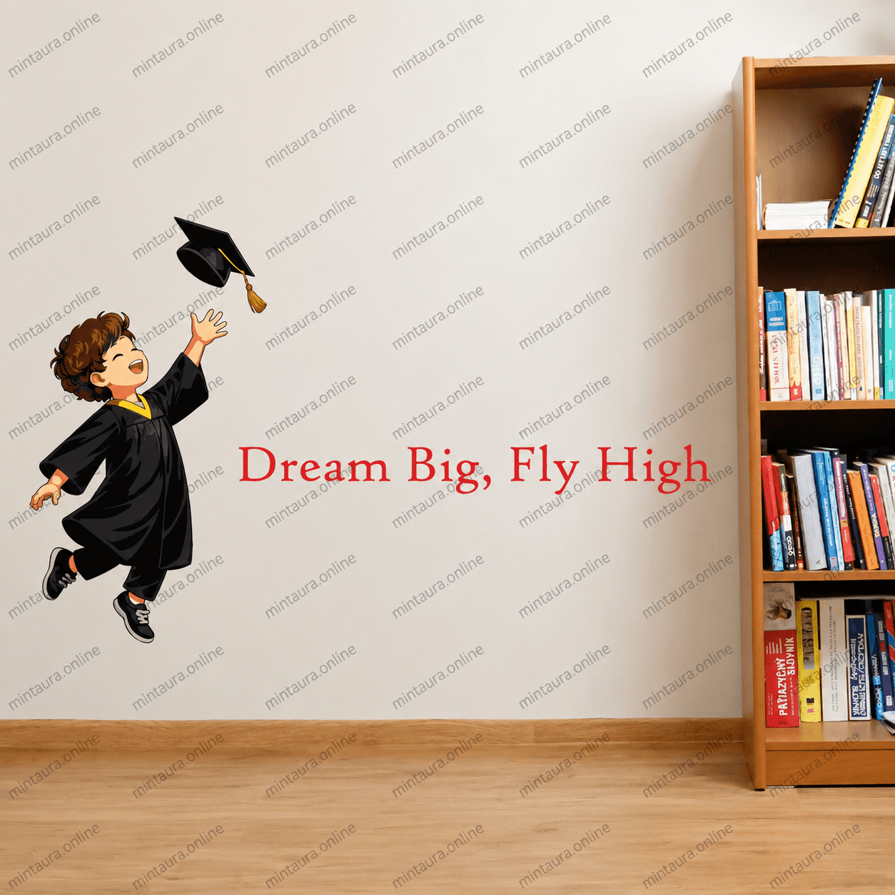 Graduation Boy Wall Sticker for Kids Room - Image 3