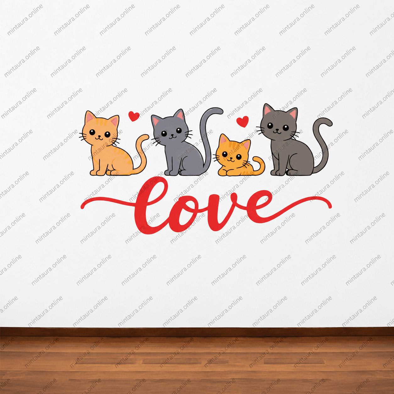 Cartoon Cat Wall sticker for Home Decal - Image 3