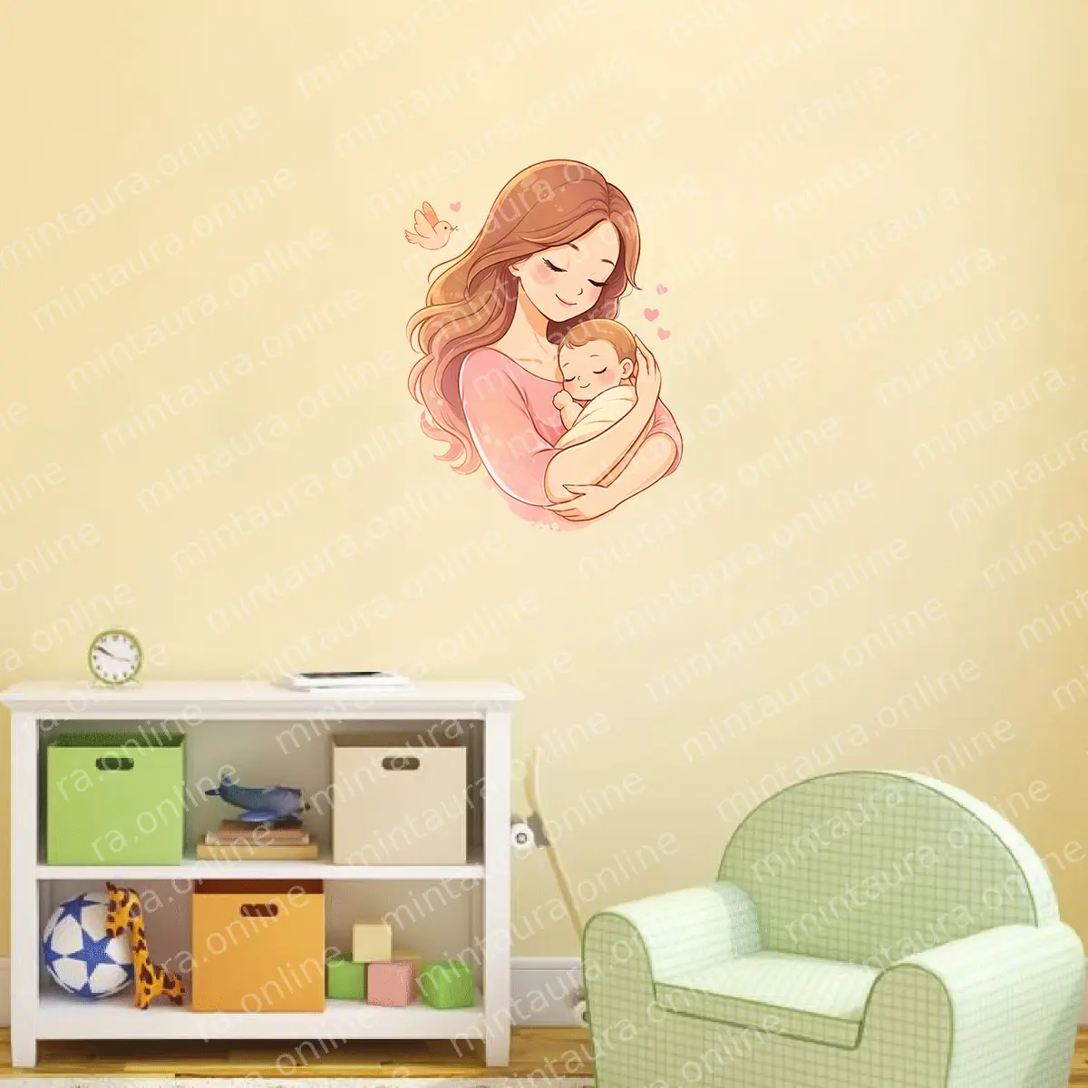 Mother and Baby Wall Sticker for Kids Room